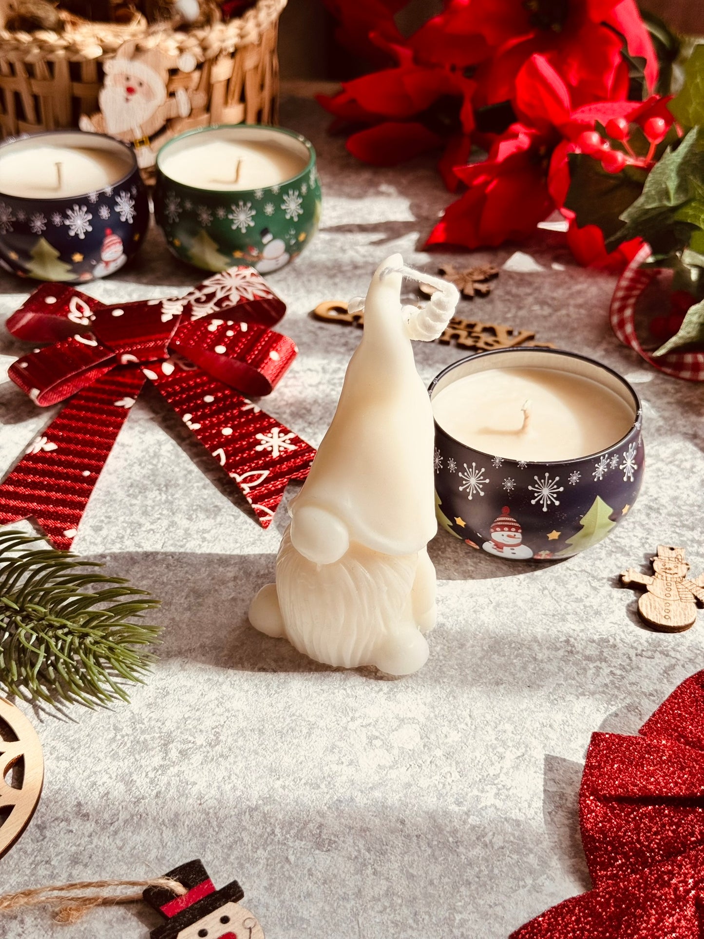 Festive Gnome Candle Gift Set | The Merry Little Set | Christmas Candle Gift Set UAE