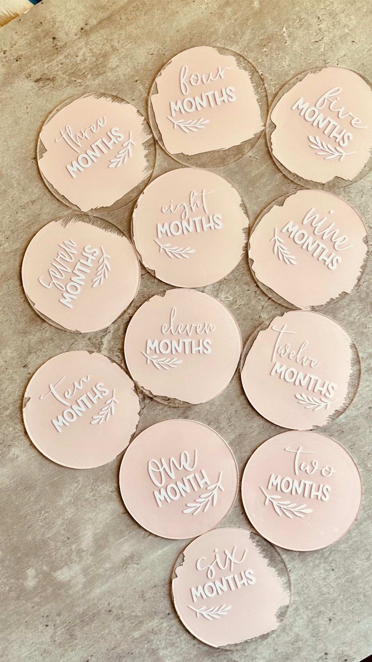 Baby Milestones Discs | Handmade Baby Keepsakes | Crafted by Lumiere