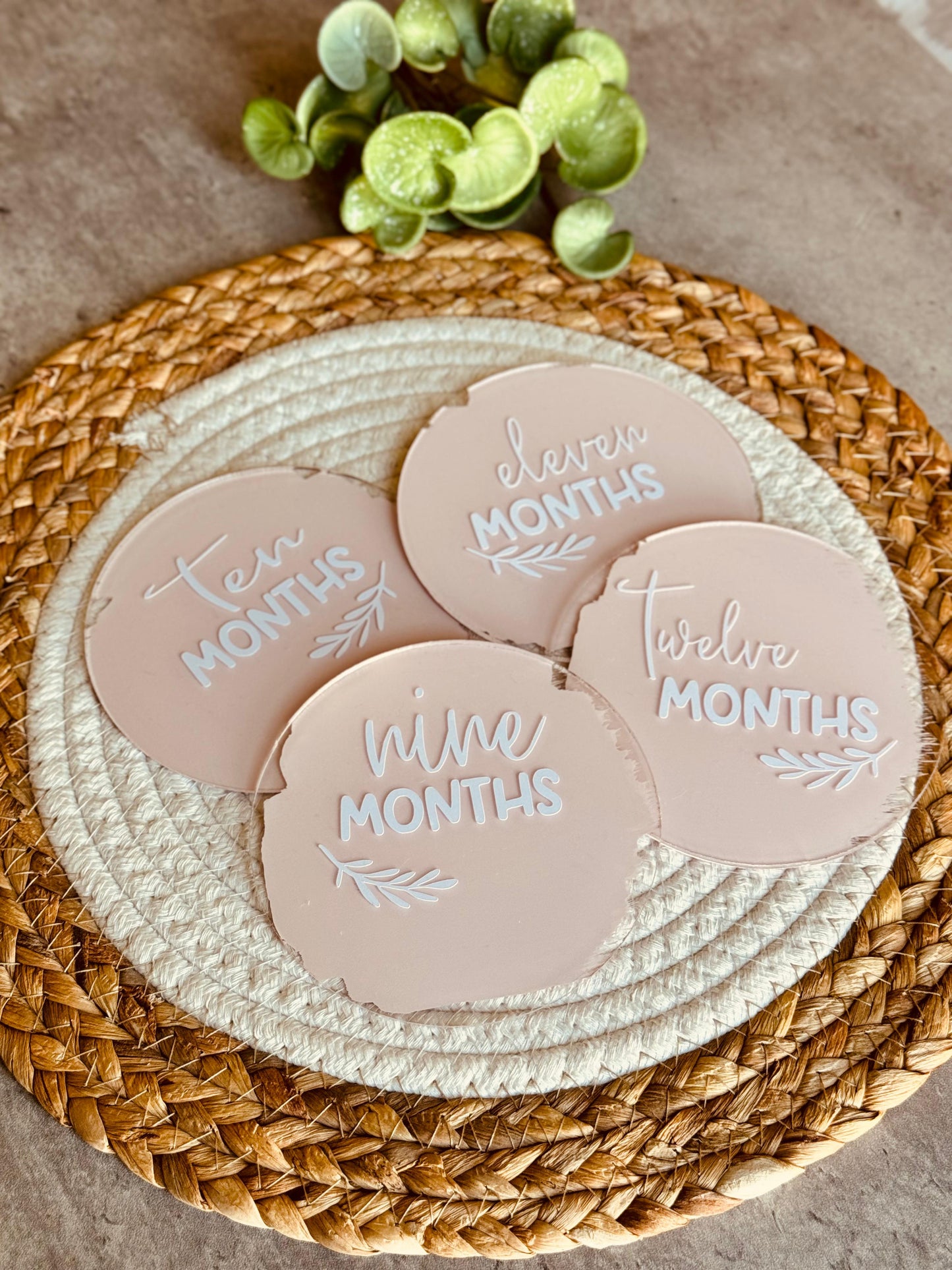 Baby Milestones Discs | Handmade Baby Keepsakes | Crafted by Lumiere