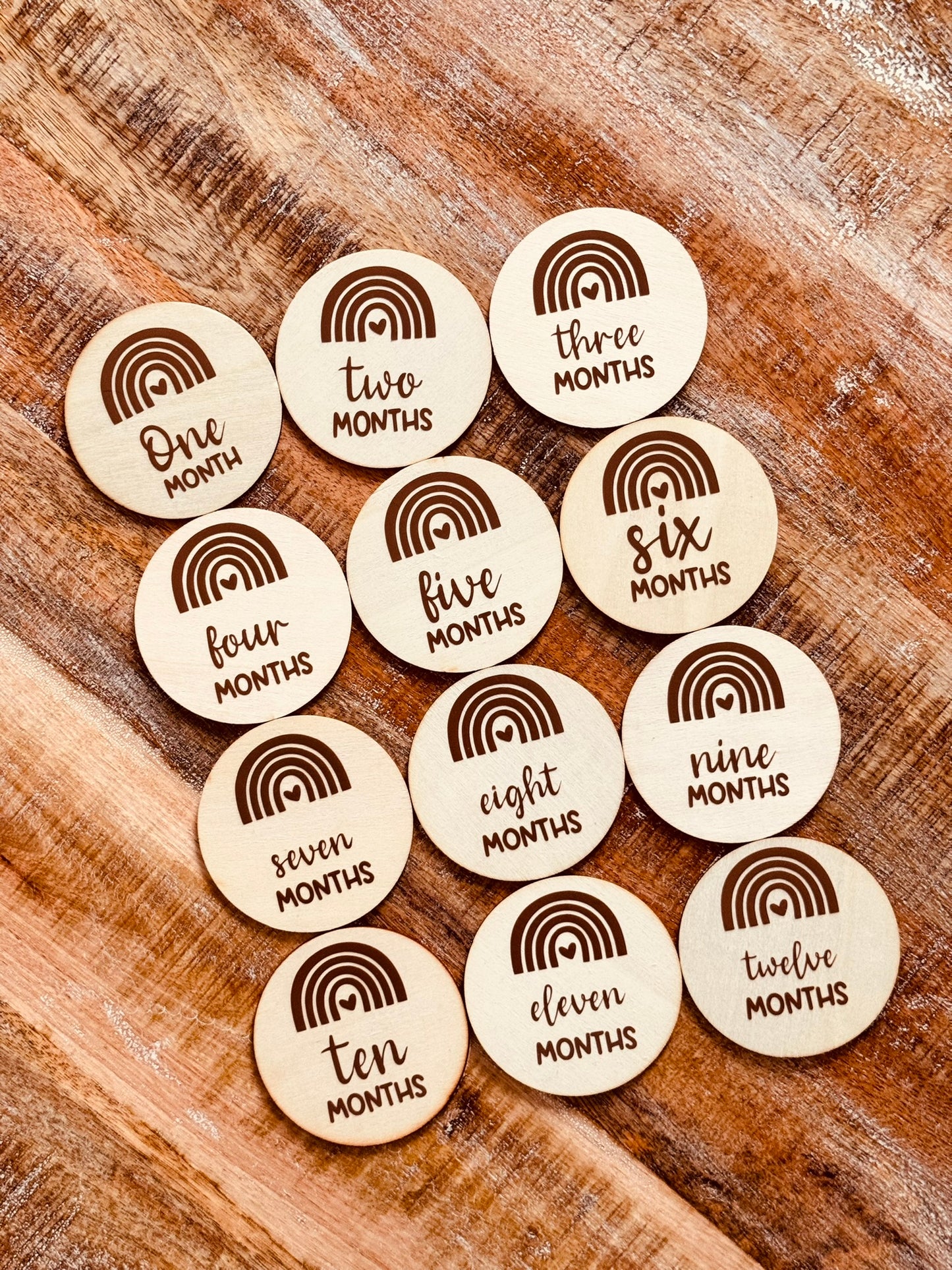 Baby Milestones Discs | Handmade Baby Keepsakes | Crafted by Lumiere