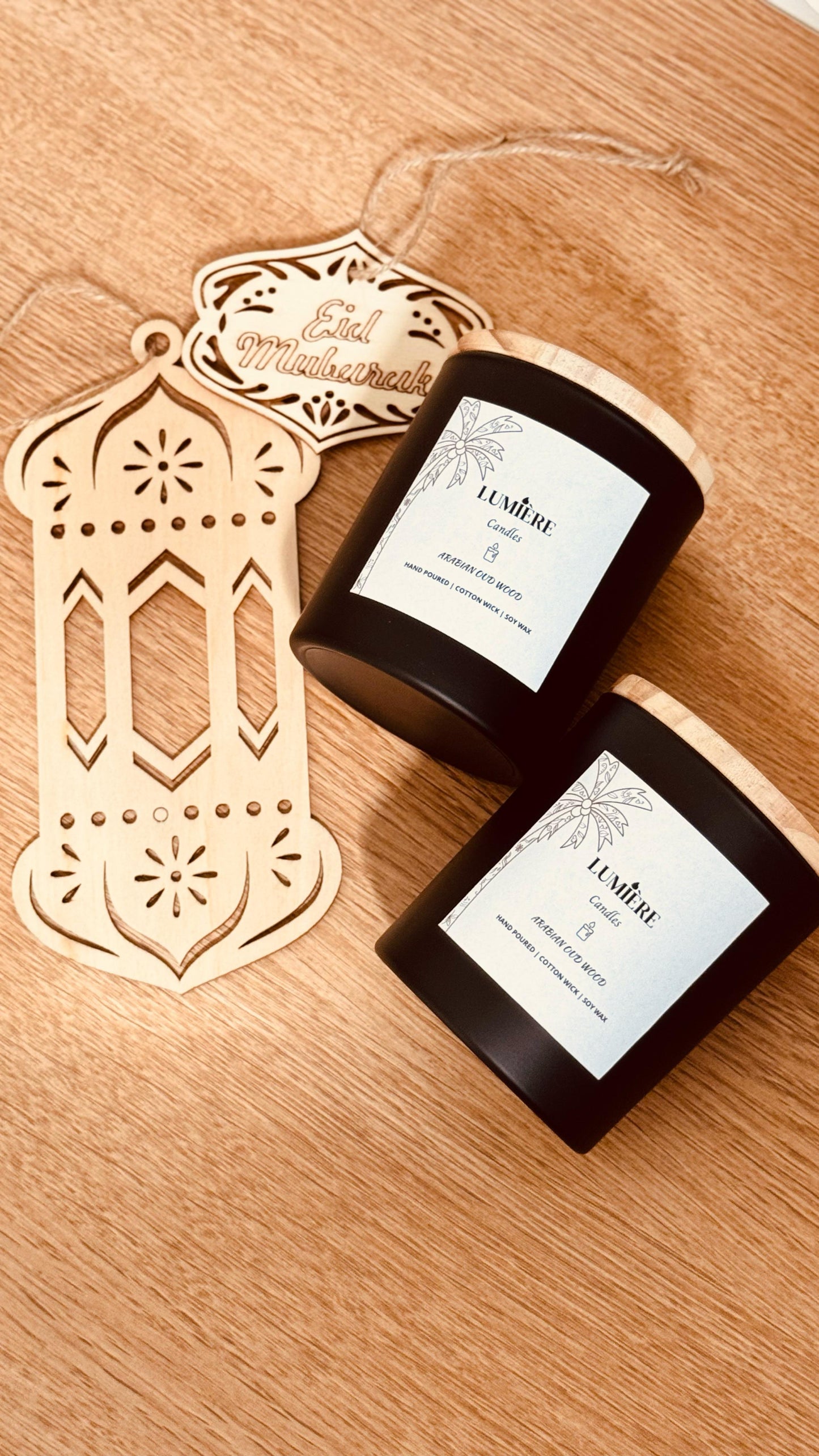 Arabain Oud Wood Soy Wax Scented Candle 7.5 oz