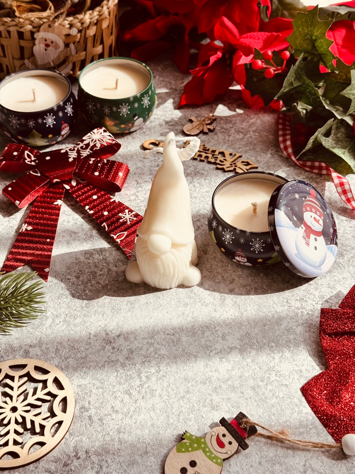 Festive Gnome Candle Gift Set | The Merry Little Set | Christmas Candle Gift Set UAE