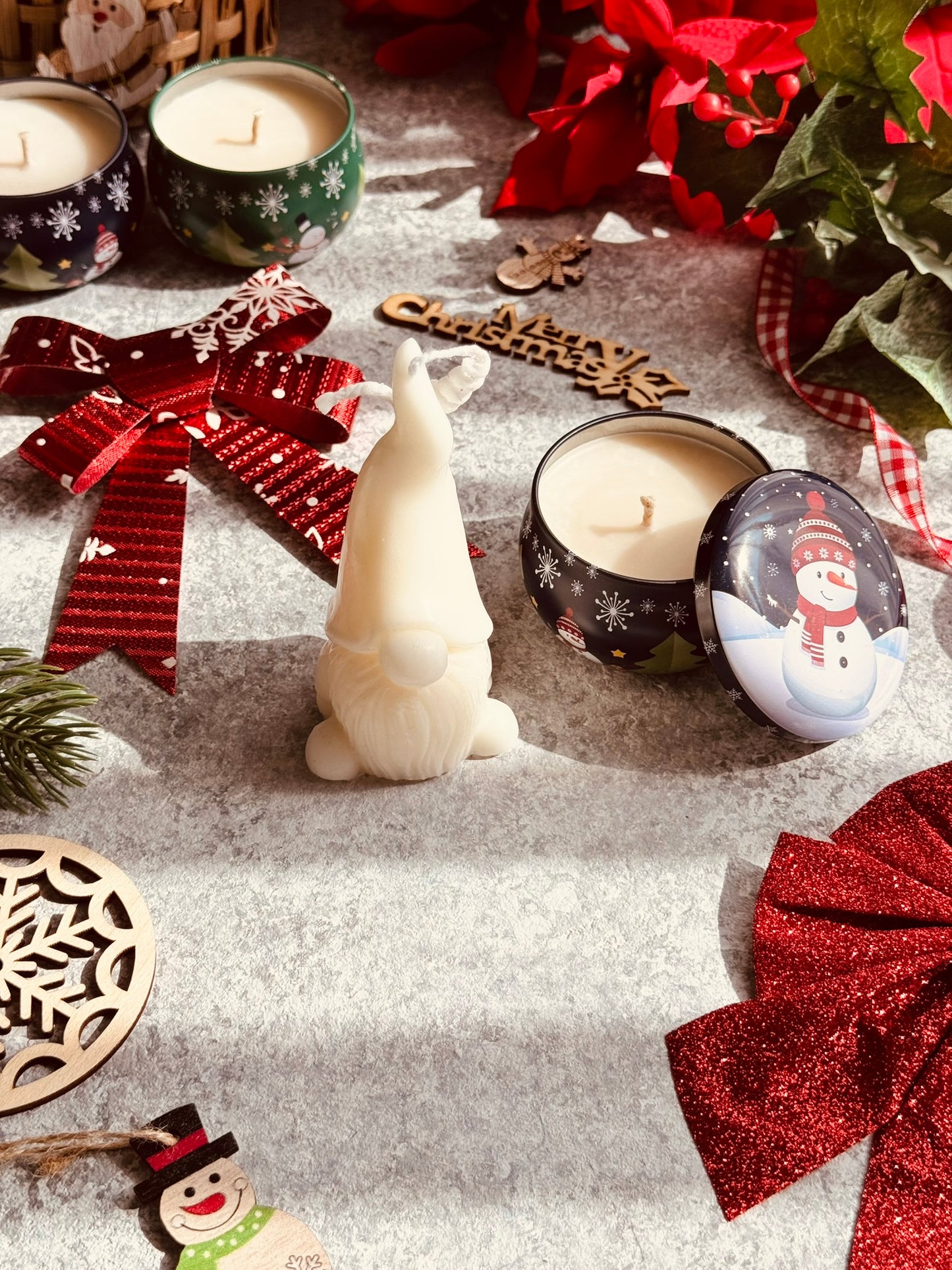 Festive Gnome Candle Gift Set | The Merry Little Set | Christmas Candle Gift Set UAE