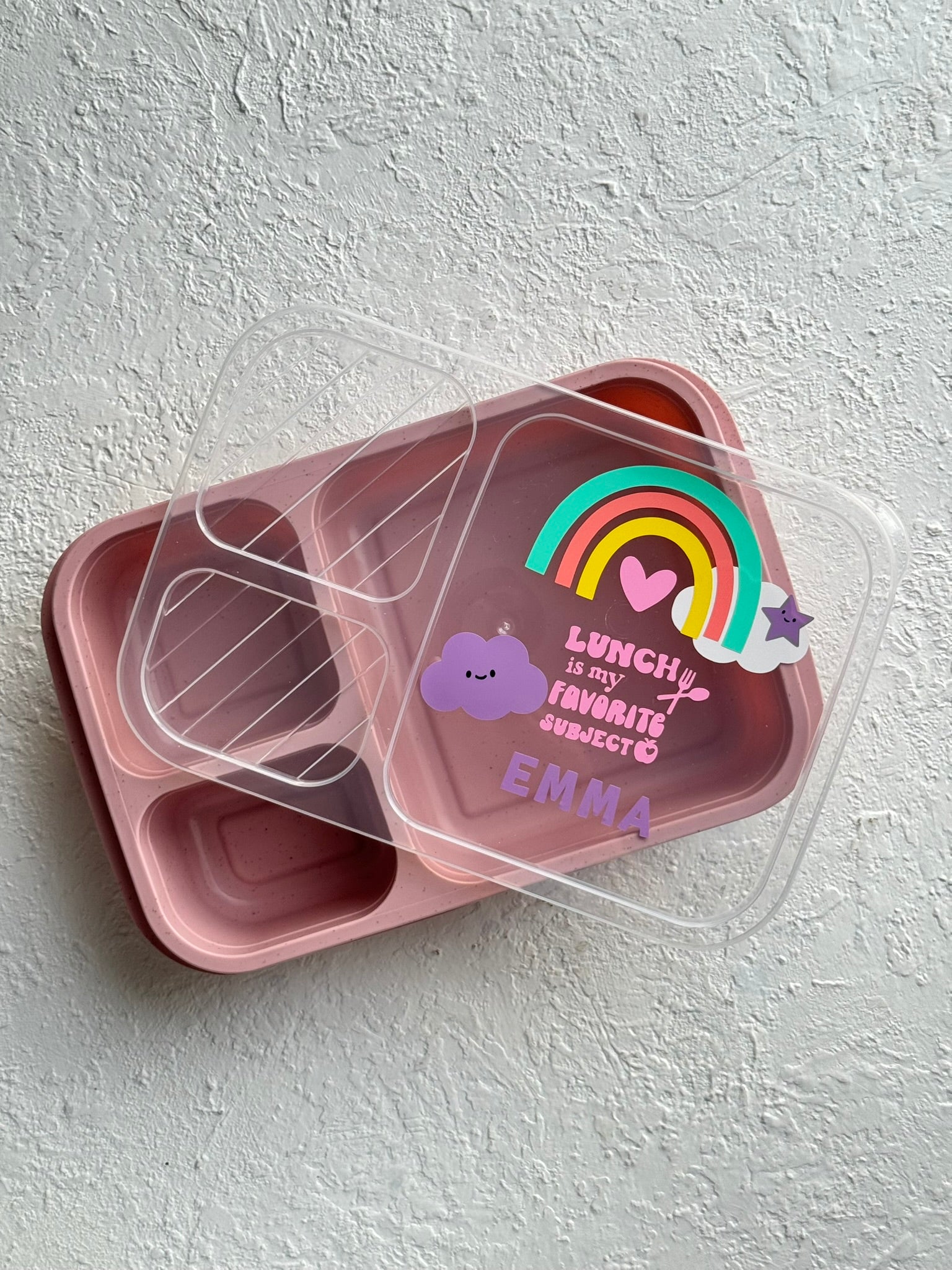 Personalized kids lunch box customized with child's name | custom lunch box UAE